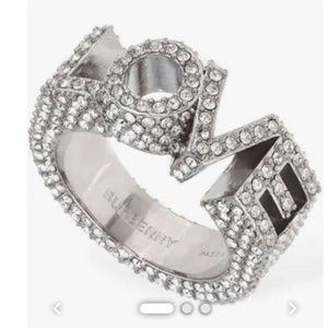 Burberry “LOVE” Crystal Pave Ring
